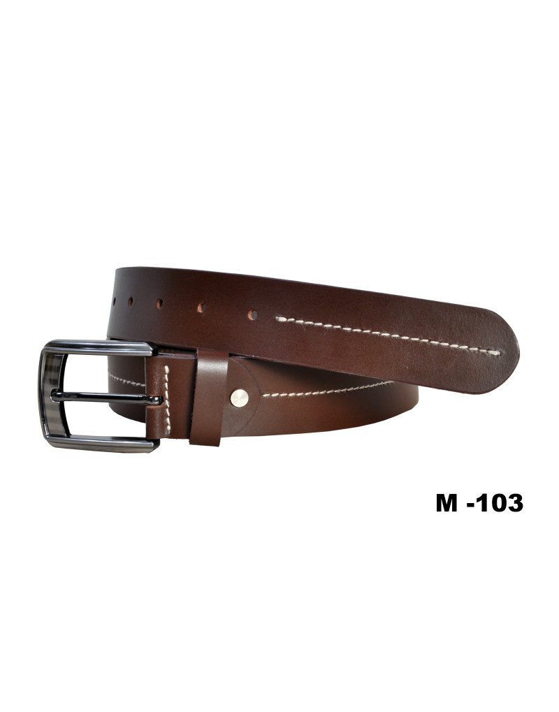 Men's Genuine Leather Brown Formal Belt .100% Pure Genuine Leather  Guaranteed. Designer Belt for Men.