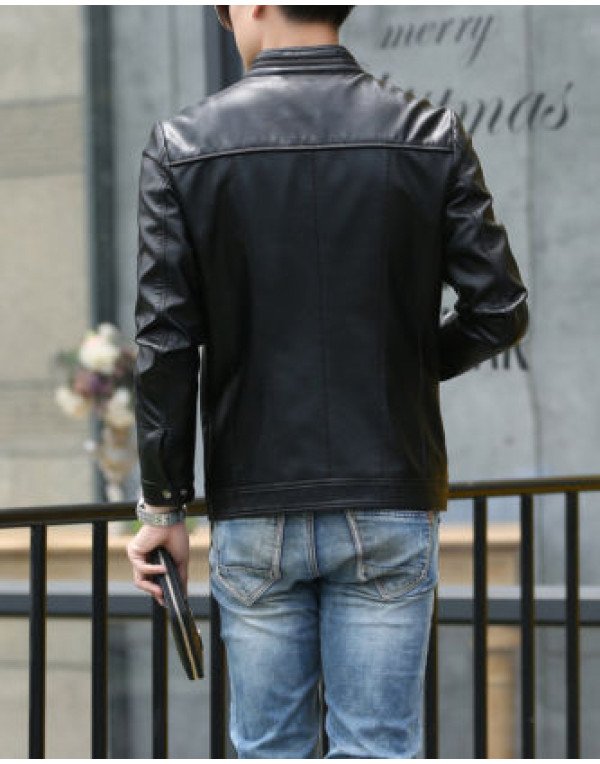  HugMe.fashion Biker Custom Designer Motorcycle Genuine Leather Jacket for Men JK93