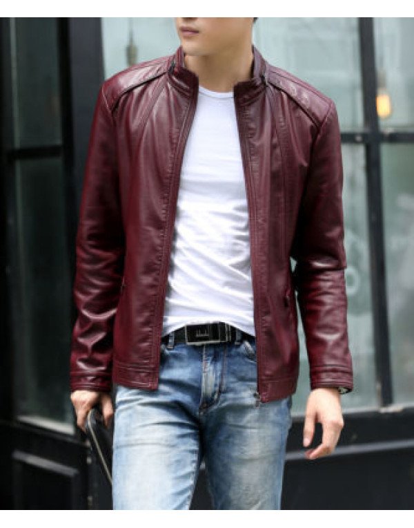 HugMe.fashion Biker Custom Designer Motorcycle Genuine Leather Jacket for Men JK93
