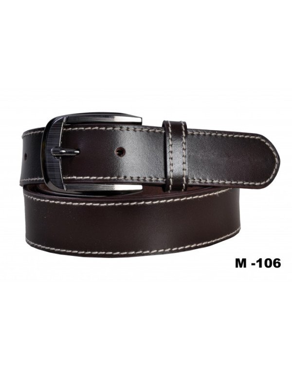 Pure Leather High Quality Stylish Black Belt for M...