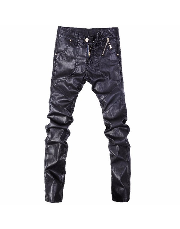 Casual Pant in Black Color For Men Made from Sheep...