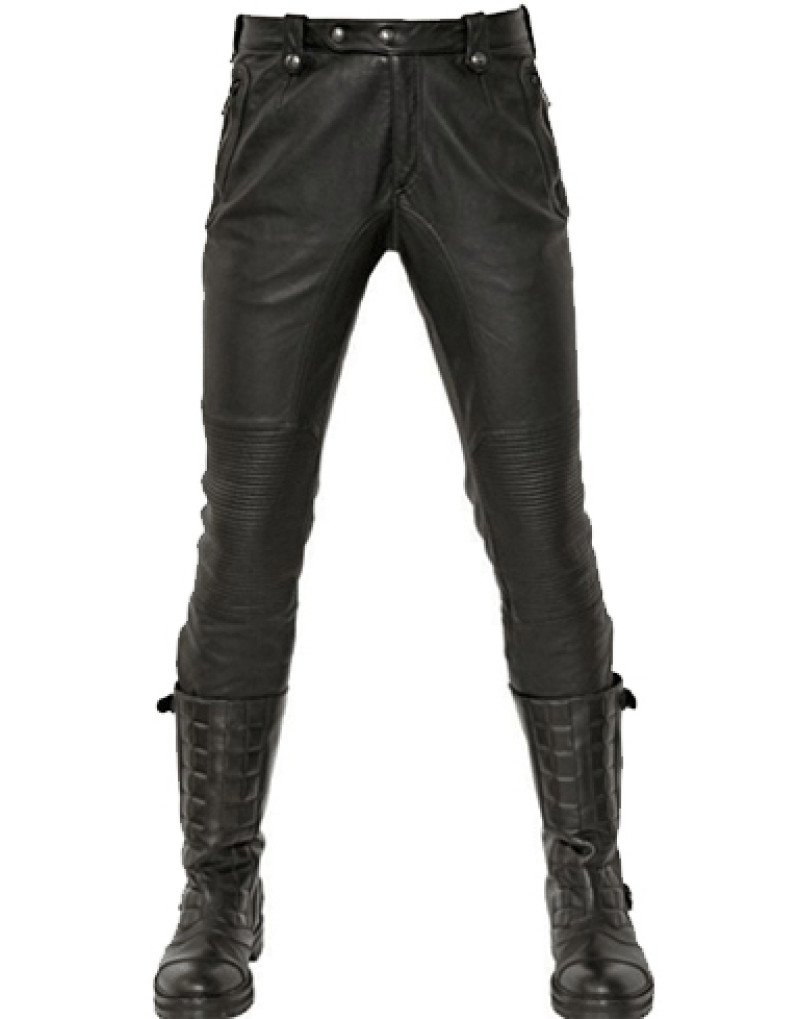 Mens Powder Blue Leather Pants and Shirt Set | HipHopCloset.com