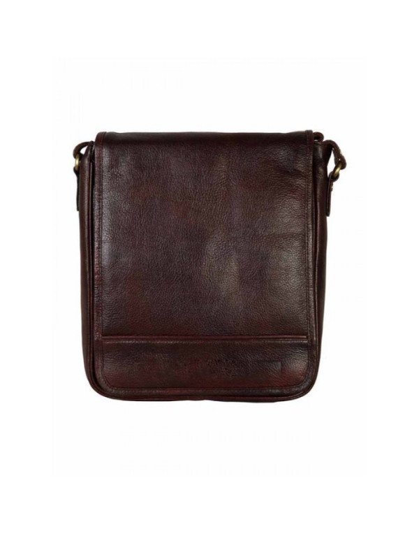 Genuine Leather Premium Quality Designer Brown Full Flap Travellers Messenger Bag