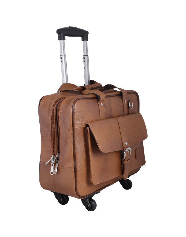 HugMe.fashion Genuine Leather Trolley Soft Bag TB22